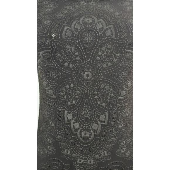 Calypso St. Barth Savvy Dress Floral Embroidered Sequin Long Sleeve Gray Small - Picture 8 of 13